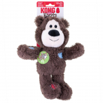 KONG Wild Knots Bears Dark - tumepruun karu koertele, sees k&ouml;is ja piiksuja