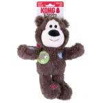 KONG Wild Knots Bears Dark - tumepruun karu koertele, sees k&ouml;is ja piiksuja
