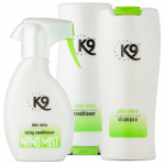 K9 Aloe Vera + Nano Mist Komplekt - lemmikloomade hoolduskosmeetika komplekt tundliku nahaga loomadele