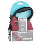 Alcott Expedition automaatne jalutusrihm 7,5m Punane - pikk automaatne jalutusrihm koertele, punane