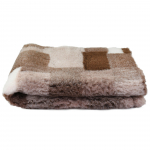 Blovi DryBed VetBed A+ - non-slip pet bed, beige/brown checkered (patchwork)