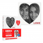 "Heart" - String Art - Loo enda fotost niidiga kunstiteos, Eesti ametlik string art pood