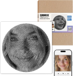 QBRIX Photo Thread Art - Circle/Square - Loo enda fotost niidiga kunstiteos, Eesti ametlik string art pood