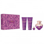 Versace Dylan Purple pour Femme kinkekomplekt EDP 100 ml, du&scaron;igeel 100 ml, kehakreem 100 ml ja mini EDP 5 ml 100 ml + 100 ml + 100 ml + 5 ml