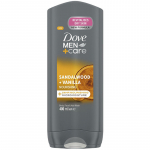 Dove Men+Care toitev du&scaron;igeel kehale, n&auml;ole ja juustele sandlipuu ja vaniljega 400 ml