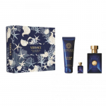 Versace Dylan Blue kinkekomplekt EDT 100 ml, mini EDT 5 ml ja du&scaron;igeel 150 ml 100 ml + 5 ml + 150 ml