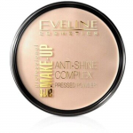 Eveline Cosmetics &bdquo;Make-Up Art&ldquo; presuota pudra &bdquo;Anti-Shine Complex&ldquo; &ndash; pudra, suteikianti tolygų ir skaistintą atspalvį, 14 g 33 Golden Sand