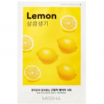 Missha Lemon Airy Fit Sheet Mask &ndash; sidruniekstraktiga n&auml;omask 19.0g