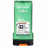 L&acute;Or&eacute;al &bdquo;Men Expert Derma Control&ldquo; du&scaron;o želė nuo spuogų &ndash; du&scaron;o želė odos netobulumams 300ml