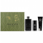 Gucci Guilty pour Homme kinkekomplekt EDT 90 ml, deodorant 75 ml ja du&scaron;igeel 50 ml 90 ml + 75 ml + 50 ml