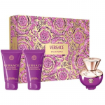 Versace Dylan Purple pour Femme kinkekomplekt EDP 50 ml, kehakreem 50 ml ja du&scaron;igeel 50 ml 50 ml + 50 ml + 50 ml
