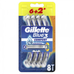 Gillette Blue3 Comfort (6 + 2 tk) 2 vnt