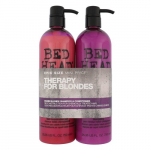 Tigi Bed Head Dumb Blonde Duo Kit - palsam kahjustatud blondidele juustele 1500ml
