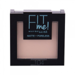 Maybelline Fit Me! Matte + Poreless kompaktne mattpuuder - kompaktne mattpuuder 9 g 104 Soft Ivory