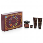 Versace Crystal Noir Great Gift Set EDT 90 ml, Crystal Noir Body Lotion 100 ml shower gel 100 ml Crystal Noir and miniatures Crystal Noi 90ml