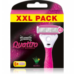 Wilkinson Sword Quattro naistele tundlikule nahale m&otilde;eldud habemenuga (6 tk.) 6 vnt