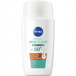 Nivea Derma Skin Clear Daily UV Fluid SPF 50+ &ndash; igap&auml;evane UV-kaitsekreem probleemsele nahale 40ml