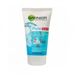 GARNIER Pure - puhastusgeel, koorija ja mask ebat&auml;iuslikkuse vastu 3in1 150ml
