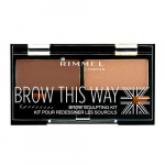 Rimmel Brow This Way Sculpting Kit - komplekt ideaalsete kulmude loomiseks, 2,4 grammi Default Title
