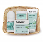 Babaria Aloe Vera Gift Basket (Aloe Vera Cream 225 ml + Roll-On Deodorant + Hand Cream 100 ml)