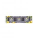Yankee Candle kinkekomplekt &ndash; 3 t&auml;idetud teek&uuml;&uuml;nalt &ldquo;Black Tea & Lemon&rdquo;