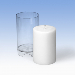 K&uuml;&uuml;nlavorm, pol&uuml;karbonaat, silinder, 82x130mm