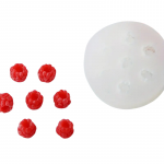 Dekoratsioonivorm v&auml;ike vaarikas, silikoon, 55x16 mm