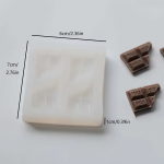 Dekoratsioonivorm &scaron;okolaadit&uuml;kid, silikoon, 60x70x10 mm