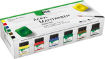 Akr&uuml;&uuml;l v&auml;rvide p&otilde;hikomplekt, matt, 6 x 20 ml