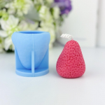 K&uuml;&uuml;nla- ja seebivorm Maasikas, suur, silikoonist, 52x60mm