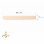 Spaatel, puidust, 150 mm