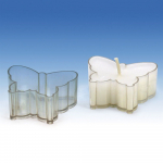 Teek&uuml;&uuml;nla vorm Liblikas, pol&uuml;karbonaat, 18x47mm