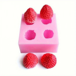 Dekoratsioonivorm Maasikad, silikoon, 60x70mm