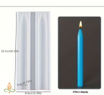 K&uuml;&uuml;nlavorm, silikoon, koonus k&uuml;&uuml;nalde jaoks, 20x200mm