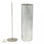 K&uuml;&uuml;nlavorm eemaldatava tahin&otilde;elaga, alumiinium, silinder, 77x240mm, KASUTATUD