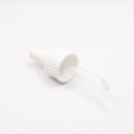 Kork pipetiga, 10ml pudel, valge