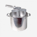 Alumiiniumpott kodusele pliidiplaadile, 17.5x22cm, komplekt