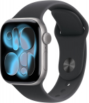 Apple Watch Series 11 46mm Space Gray/Black Sport M/L MEV44