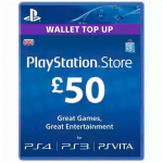 PlayStation Network Card PSN PlayStation Store 50&pound; UK