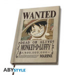 One Piece - A5 Notebook "Wanted Luffy"