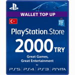 PlayStation Network Card PSN PlayStation Store 2000 TRY Turkey