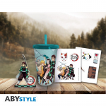 Demon Slayer Pack Tumbler with straw 470ml + Acryl + Stickers