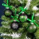 Xbox Christmas Glass Baubles (4pcs.)