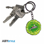 Rick and Morty Moving Keychain "Portal Gun"