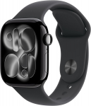 Apple Watch Series 11 42mm Jet Black/Black Sport S/M MEQT4