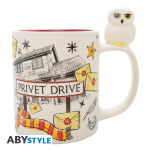 Harry Potter - 3D Handle Hedwig & Privet Drive Mug