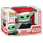 Funko Pop! Star Wars - Grogu with Santa Hat in Pram #746