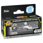 Funko Bitty Pop! Ride Star Wars The Mandalorian with Grogu in N-1 Starfighter