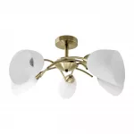 Activejet NIKITA 5P Patyna 70 cm 5xE27 metallist lael&uuml;hter elutuppa, patine klaas, IP20