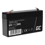 Green Cell AGM13 hooldusvaba AGM VRLA aku 6V 1.3Ah (alarmis&uuml;steemidele, kassaaparaatidele ja m&auml;nguasjadele)